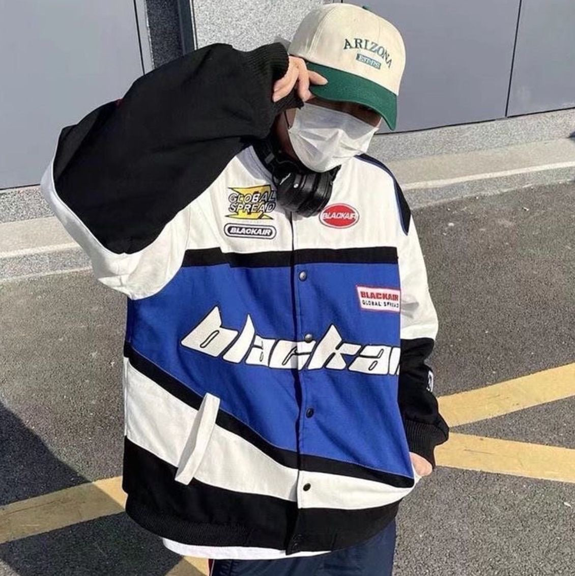 Black Air Blue Racing Jacket