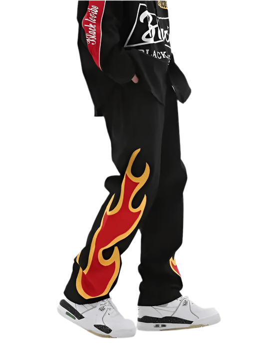 Blazing Fire Streetwear Pants - Warmsouls