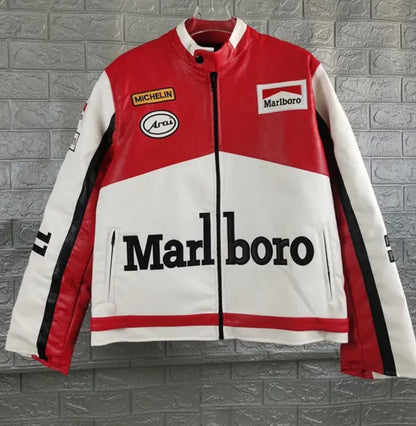 Marlboro Racing Leather Jacket - Warmsouls