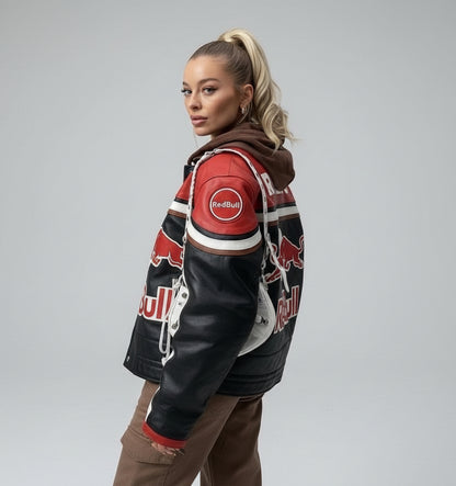 REDBULL LEATHER JACKET - Warmsouls