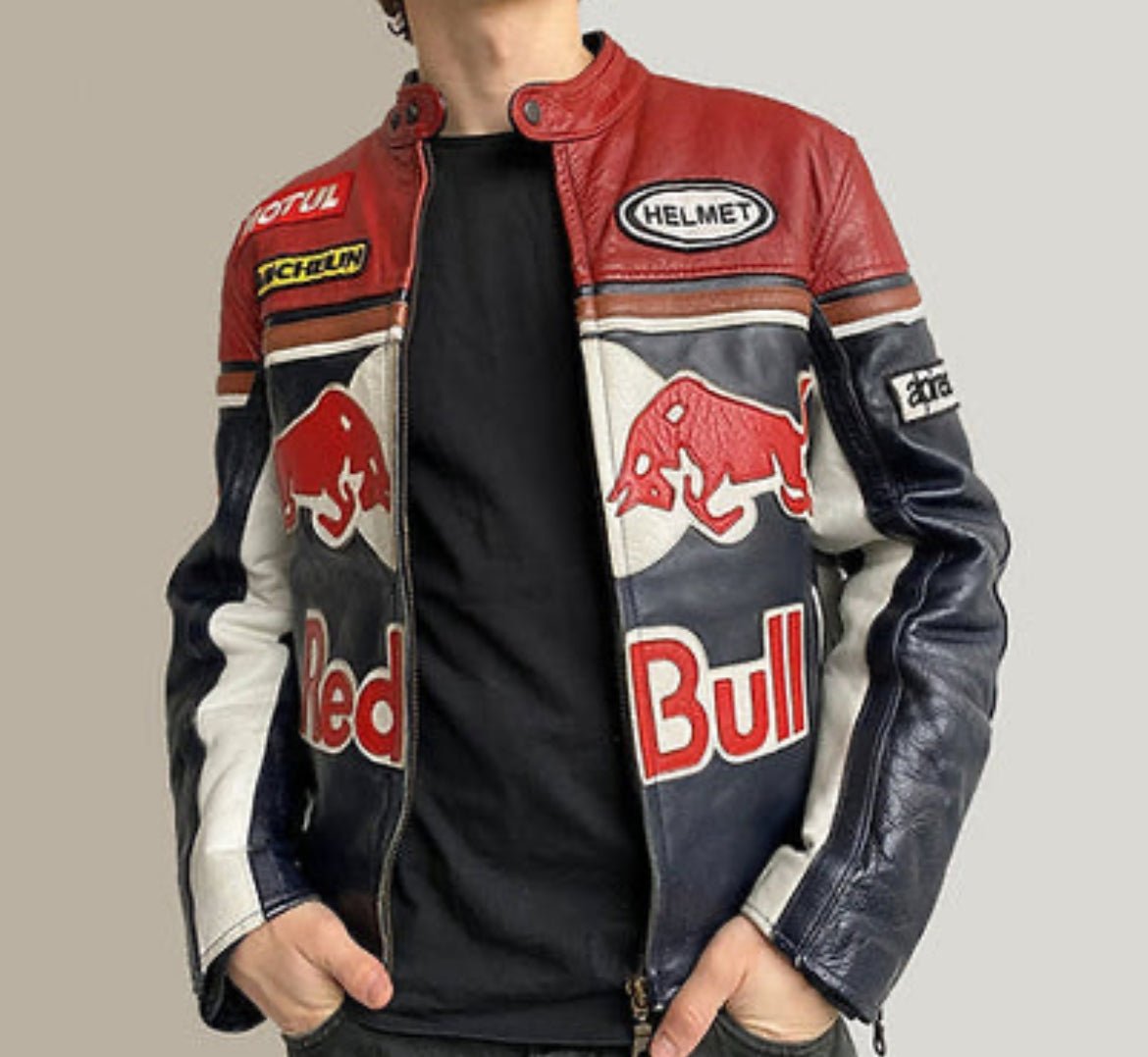 REDBULL LEATHER JACKET - Warmsouls